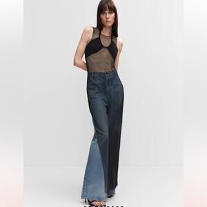 Mango Mesh dress with crystal detail size small NWT